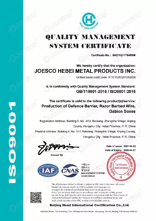 joesco ISO9001