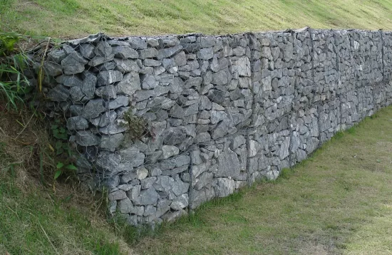 Slope protection gabion mats design